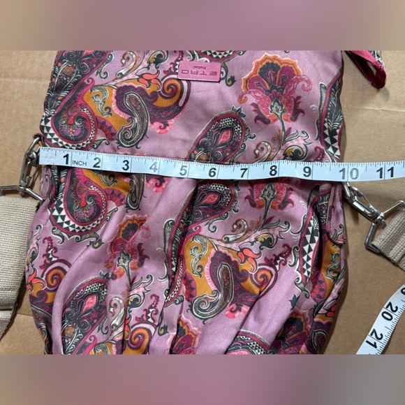 Vintage Etro Pink Paisley Crossbody Bag - Picture 6 of 9